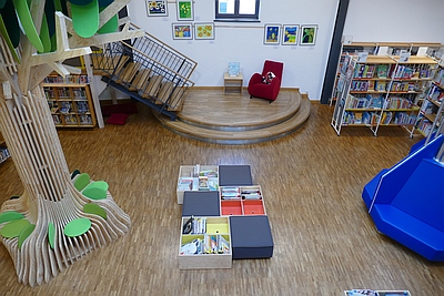 Neugestaltetes Kinderhaus Stadtbibliothek Rosenheim