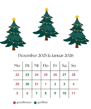 Weihnachtsschließung